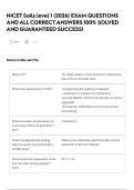 NICET Soils level 1 &lpar;2026&rpar; EXAM QUESTIONS AND ALL CORRECT ANSWERS 100&percnt; SOLVED AND GUARANTEED SUCCESS&excl;