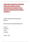 NRRPT PREP COMPLETE STUDYGUIDE  EXAM WITH CORRECT ACTUAL  QUESTIONS AND CORRECTLY WELL  DEFINED ANSWERS LATEST ALREADY  GRADED A&plus; 