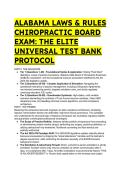 Alabama Chiropractic Board Exam Prep 2026&sol;2027 &vert; Elite Test Bank & Study Guide &vert; Updated Act 2025-335