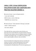UWSA 2 STEP 2 EXAM ACTUAL EXAM PAPER  2026 QUESTIONS WITH SOLUTIONS GRADED  A&plus; 