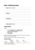 PSYC 810&vert; Week 5&vert; quiz&vert; Collecting Data&vert; Question and answers &vert; Updated RATED A&plus; &vert; 2026 &vert; NEW &vert;Liberty University