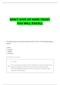 CT IMAGING PROCEDURES QUESTIONS WITH COMPLETE ANSWERS