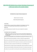 WGU D515&vert;VHA Medical Home Analysis Worksheet &lpar;Assignment 2&rpar; &vert; 2026 Latest Update with Complete Solution