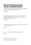SEVI test 2 Questions and Correct Answers&vert; Latest Update 2026&sol;27