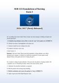 NUR 155 Foundations of Nursing COMPLETE BUNDLE 2026&sol;2027 &vert; Exams 1&comma;2&comma;3 & Final &vert; Galen College &vert; Verified Q&A &vert; Pass Guaranteed - A&plus; Graded