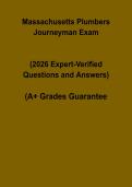 Massachusetts Journeyman Plumber Exam Questions and Answers PDF &vert; MA Plumbing License Practice Test Prep