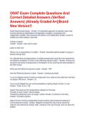 OSAT Exam Complete Questions And Correct Detailed Answers &lpar;Verified Answers&rpar; &vert;Already Graded A&plus;&vert;&vert;Brand New Version&excl;&excl;