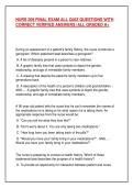 NURS 209 FINAL EXAM ALL QUIZ QUESTIONS WITH  CORRECT VERIFIED ANSWERS &vert;ALL GRADED A&plus;
