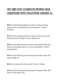 VET MED ICEV COMPLETE REVIEW 2026  QUESTIONS WITH SOLUTIONS GRADED A&plus;