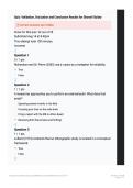 PSYC 810&vert;Quiz&colon; Validation&comma; Evaluation and Conclusion Results for Shoneil Guidry&vert; Questions and answers &vert; Updated RATED A&plus; &vert; 2026&vert;Liberty University