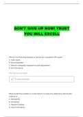 MRI REGISTRY REVIEW MOCK EXAM QUESTIONS WITH COMPLETE ANSWERS