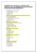 INTERMEDIATE ACCOUNTING II &ndash; PRACTICE EXAM  &lpar;ORIGINAL&rpar; &ndash; SET 1 150 VERIFIED QUESTIONS & DETAILED  RATIONALES FOR TOP PERFORMANCE