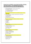 FINANCIAL STATEMENT ANALYSIS EXAM 2026 &vert; STEP-BYSTEP SOLUTIONS A&plus; 150 VERIFIED QUESTIONS &  DETAILED RATIONALES FOR TOP PERFORMANCE