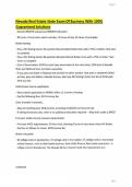 Nevada Real Estate State Exam Of Business With 100&percnt; Guaranteed Solutions
