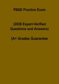 PBSE Practice Questions and Answers PDF &vert; Certification Exam Prep&comma; Mock Test & Study Guide