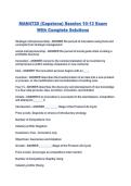 MAN4720 &lpar;Capstone&rpar; Session 10-13 Exam With Complete Solutions