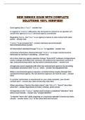 NEW OMNIXX EXAM WITH COMPLETE SOLUTIONS 100&percnt; VERIFIED&excl;&excl;