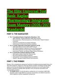 Elite Pharmacology Test Bank&colon; Kaplan Integrated Exam Mastery 2026&sol;2027 &lpar;Linked to Pharmacology&colon; A Patient-Centered Nursing Process Approach&comma; 10th Edition by McCuistion&rpar; 
