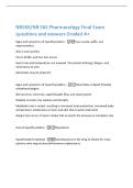 NR565 Advanced Pharmacology- Chronic Respiratory Drugs questions and answers Graded A&plus;