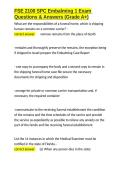 FSE 2100 SPC Embalming 1 Exam Questions & Answers &lpar;Grade A&plus;&rpar;&period;docx