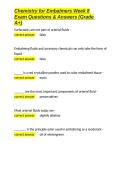 Chemistry for Embalmers Week 8 Exam Questions & Answers &lpar;Grade A&plus;&rpar;&period;docx