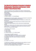 Test Bank For Radiation Protection in Medical Radiography &vert; Questions and Answers &vert; 2026 Update &vert; Exam Review Pack