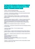 Test Bank For Radiation Protection in Medical Radiography &vert; Questions and Answers &vert; 2026 Update &vert; Complete Solution Guide