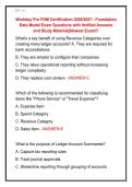 Workday Pro FDM Certification 2026&sol;2027&ndash; Foundation  Data Model Exam Questions with Verified Answers  and Study Material&vert;&vert;Newest Exam&excl;&excl;&excl; 