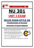 NU 301 Unit 3 Exam &lpar;PDF&rpar; &vert; 2026 NCLEX Fundamentals Questions &vert; Practice Guide