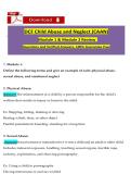 DCF Child Abuse and Neglect &lpar;CAAN&rpar; Module 1 & 2 Review&comma; Child Protection Training 2026&ndash;2027 &ndash; Exam Questions and Verified Answers