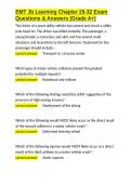 EMT Jb Learning Chapter 25-32 Exam Questions & Answers &lpar;Grade A&plus;&rpar;&period;docx