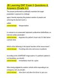 JB Learning EMT Exam 5 Questions & Answers &lpar;Grade A&plus;&rpar;&period;docx