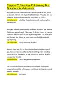Chapter 25 Bleeding JB Learning Test Questions And Answers&period;docx