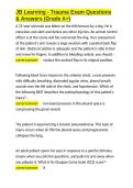 JB Learning - Trauma Exam Questions & Answers &lpar;Grade A&plus;&rpar;&period;docx