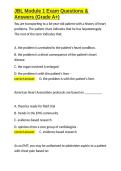 JBL Module 1 Exam Questions & Answers &lpar;Grade A&plus;&rpar;&period;docx