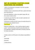 EMT JB LEARNING CHAPTER 1 EXAM QUESTIONS AND ANSWERS&period;docx