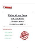 Fisdap Airway Exam 2026&ndash;2027&comma; Emergency Medical Training &ndash; Complete Practice Questions and Verified Answers Study Guide
