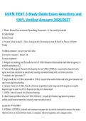CGFM Test 3 Study Guide Certified Government Financial Manager 2026&sol;2027 Exam Questions with 100&percnt; Verified Answers
