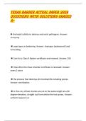 TEXAS BARBER ACTUAL PAPER 2026 QUESTIONS WITH SOLUTIONS GRADED A&plus; 