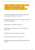 TEXAS BARBER STUDY GUIDE 2026 COMPLETE QUESTIONS WITH CORRECT SOLUTIONS GRADED A&plus;