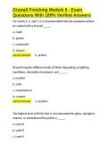 Drywall Finishing Module 8 - Exam Questions With 100- Verified Answers&period;docx