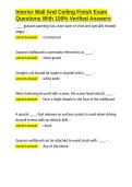 Interior Wall And Ceiling Finish Exam Questions With 100- Verified Answers&period;docx