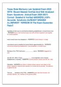 Texas State Mortuary Law Updated Exam 2026  WITH  Recent Newest Verified And Well Analyzed  Exam  Questions  &lpar;Actual Exam 2026-2027&rpar;  Correct  Detailed & Verified ANSWERS &lpar;100&percnt;  Accurate  Solutions&rpar; ALREADY GRADED  A&plus;&vert;&vert;NEWEST  VERSION Of The Exam Guarante