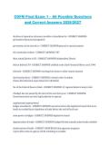 CGFM Final Exam 1 Certified Government Financial Manager 2026&sol;2027 All Possible Questions with Correct Answers