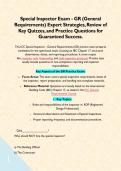 Special Inspector Exam &lpar;ICC&rpar; - GR &lpar;General Requirements&rpar; Expert Strategies&comma; Review of Key Quizzes&comma; and Practice Questions for Guaranteed Success&period;  This ICC Special Inspector - General Requirements &lpar;GR&rpar; practice exam prepares candidates for the open-book e