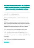 ACAS BEST PRACTICE KNOWLEDGE EXAMS 1-6 2026&sol;2027 &vert; Complete Questions and Solutions &vert; CAS Syllabus Aligned &vert; Actuarial Certification &vert; Pass Guaranteed - A&plus; Graded
