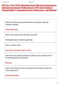 EMS Ops Final EXAM &vert; Most Recent Exam 2026 Actual Comprehensive  Real Exam Questions And Verified Answers &lpar;100&percnt; Correct Answers&rpar;  Already Graded A&plus; &vert; Guaranteed Success &vert; Newest Exam &vert; Just Released&excl;&excl; 