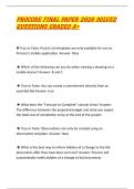 PROCORE FINAL PAPER 2026 SOLVED QUESTIONS GRADED A&plus;