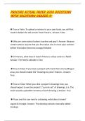 PROCORE ACTUAL PAPER 2026 QUESTIONS WITH SOLUTIONS GRADED A&plus;