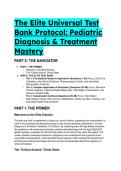 2026&sol;2027 Elite Pediatric Test Bank &lpar;88 Clinical Scenarios&rpar; for Current Diagnosis & Treatment&colon; Pediatrics&comma; 27th Edition